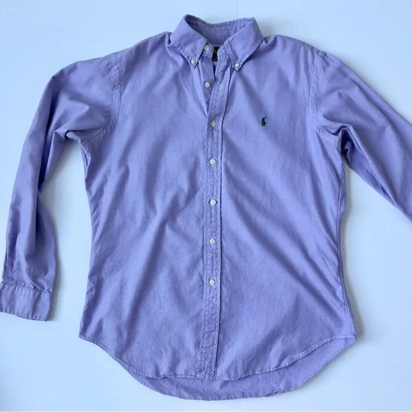 Polo by Ralph Lauren Men's Lavender Button Down Shirt - Picture 3 of 4
